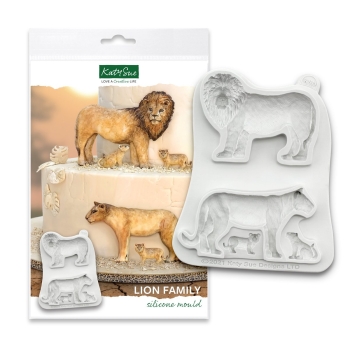 Silicone Mould - Lion Family